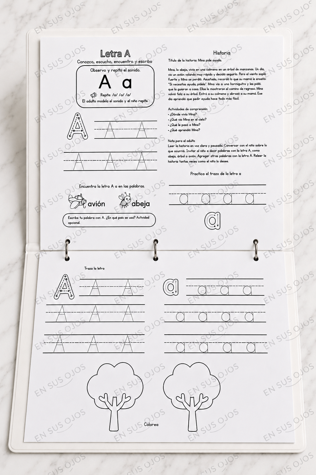 Mi ABC leo y escribo con historias