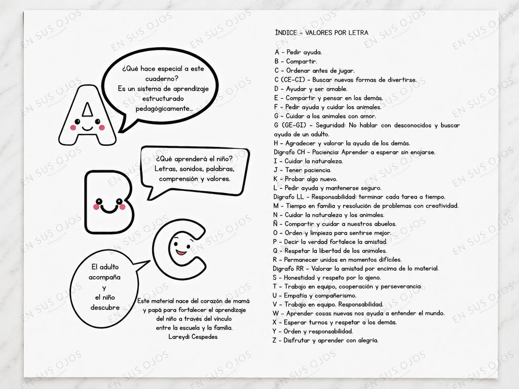 Mi ABC leo y escribo con historias
