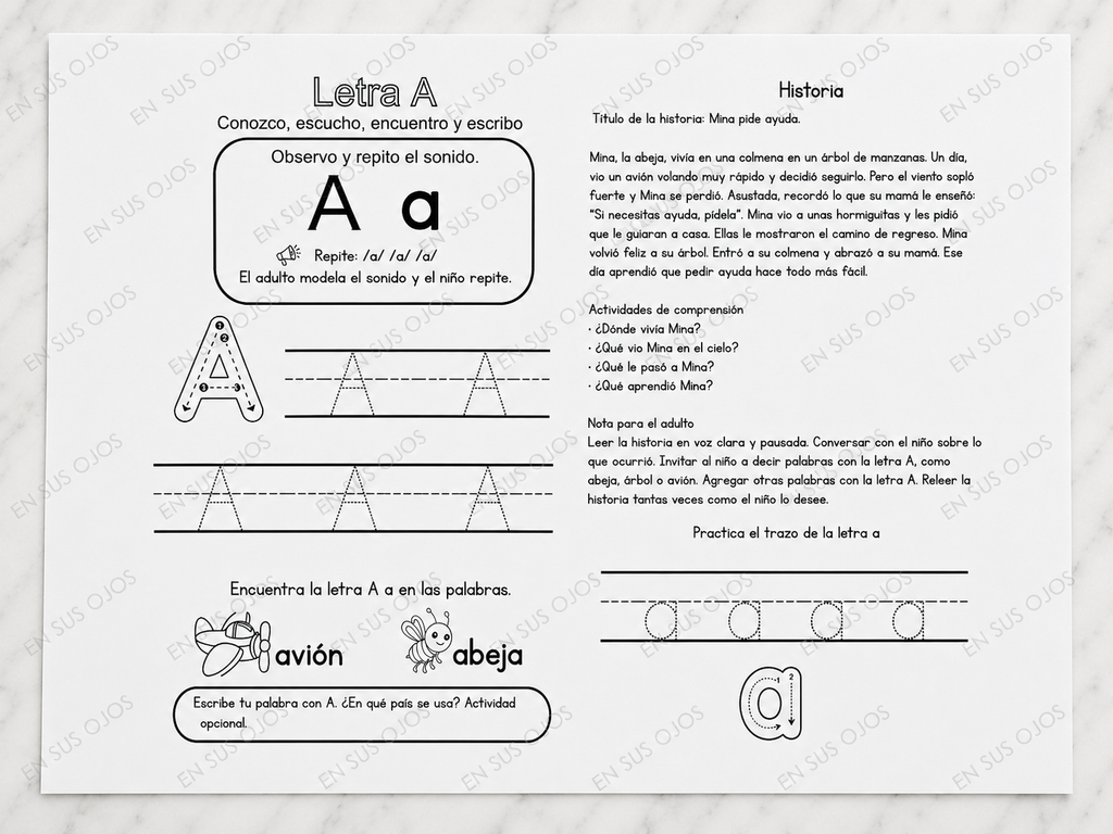 Mi ABC leo y escribo con historias