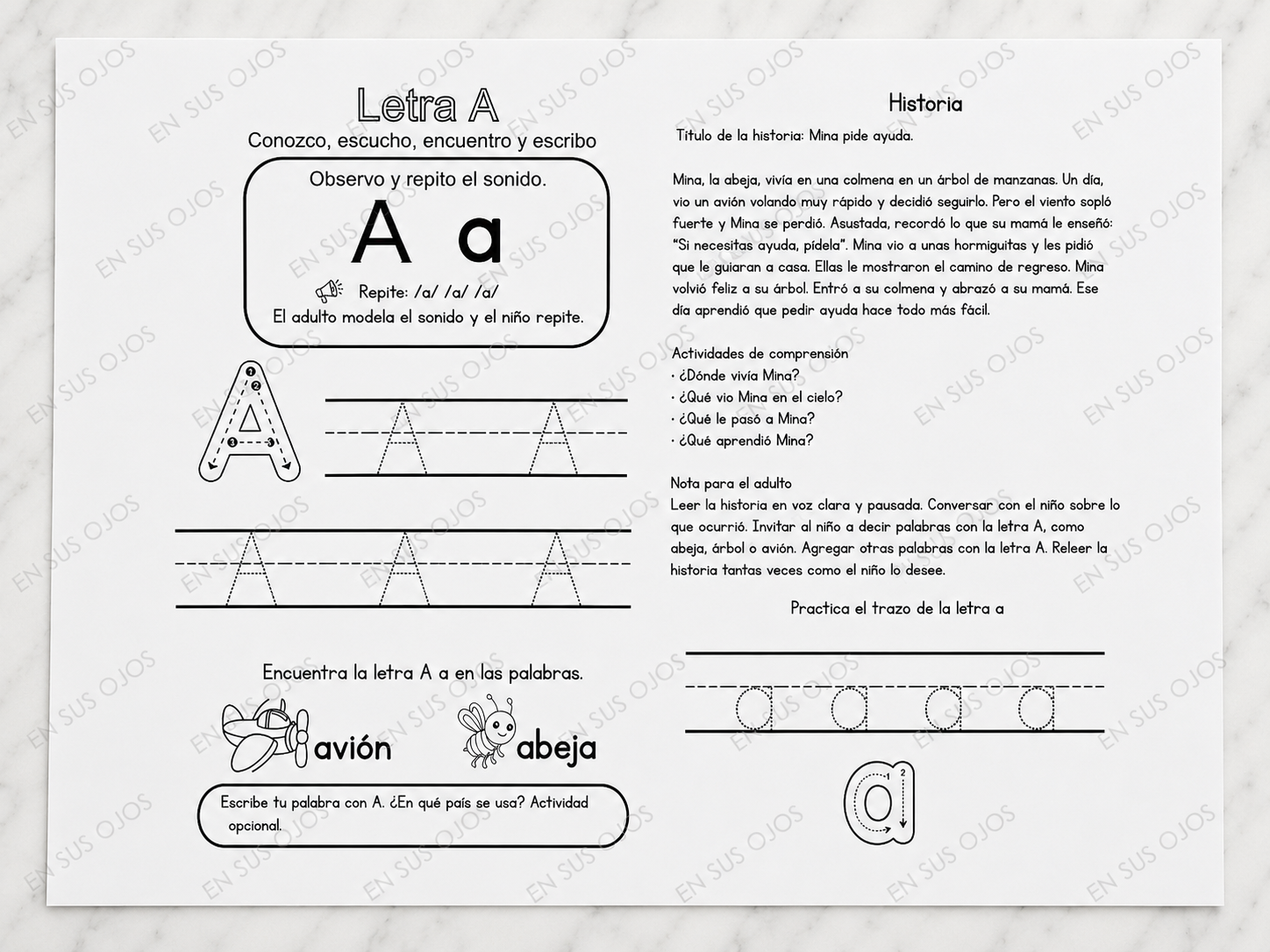 Mi ABC leo y escribo con historias